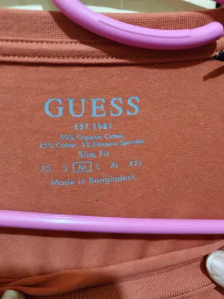 Camiseta Guess Manga Larga Hombre Talla L