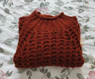 Jersey de punto manga campana.