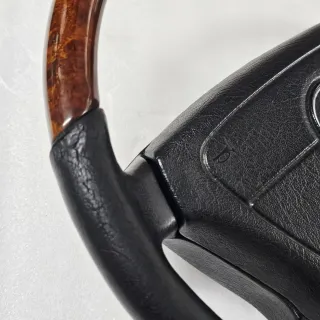 Volante Mercedes Madera Cuero Negro