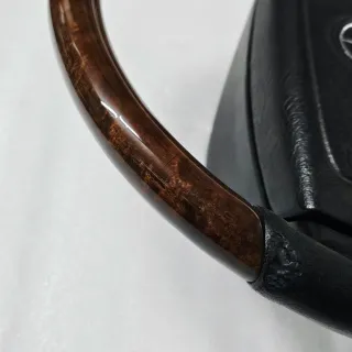 Volante Mercedes Madera Cuero Negro