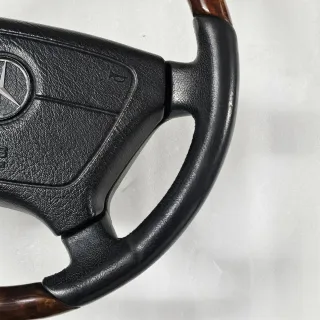 Volante Mercedes Madera Cuero Negro