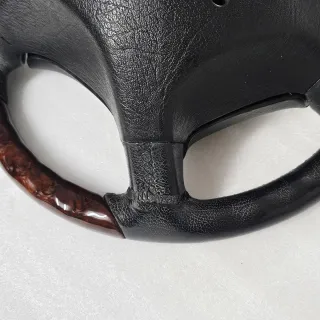 Volante Mercedes Madera Cuero Negro