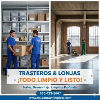 Se hacen limpieza de lonjas, trasteros...