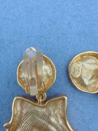 Brincos Christian Lacroix Vintage Estrela Dourados