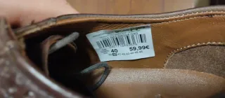 Zapatos Dustin de piel con cordones y piso de goma