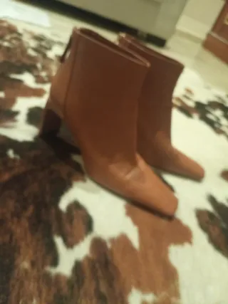 Botines Mango Marrones Mujer