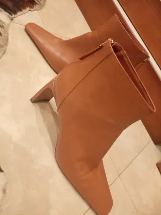 Botines Mango Marrones Mujer