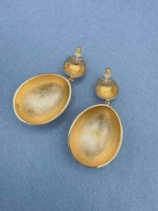 Brincos Isabel Marant Dourados Duplos