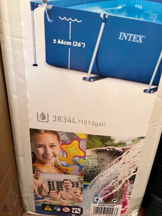 Piscina Intex desmontable azul