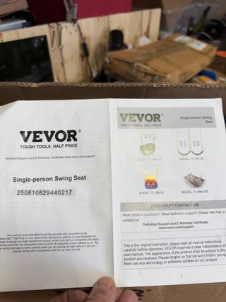 Asiento Columpio Individual VEVOR