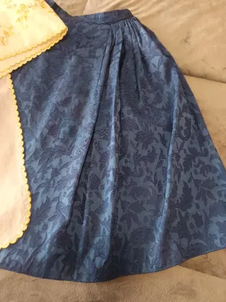 Falda Fallera Niña Azul con manteletas