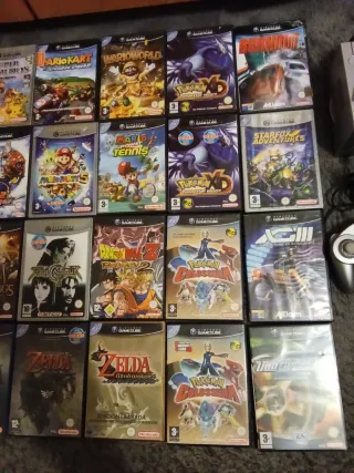 Consola Nintendo GameCube Plata + Mandos y Juegos