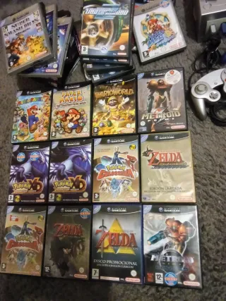 Consola Nintendo GameCube Plata + Mandos y Juegos