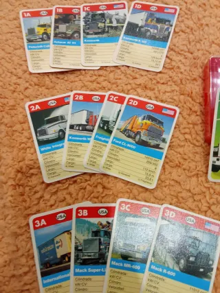 Baraja Camiones FX Schmid Super Famosos año 1988