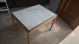 Mesa infantil madera y pizarra