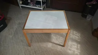 Mesa infantil madera y pizarra