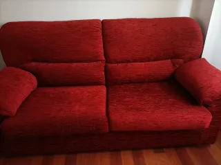 Sofá Cama Estilo Italiano Rojo
