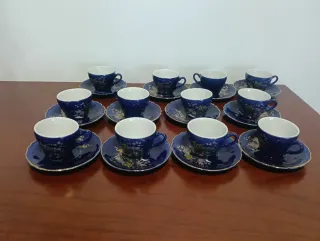 Servicio de té antiguo 12 tazas