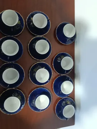 Servicio de té antiguo 12 tazas