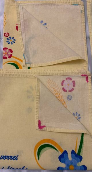 4 Tovagliette Mulino Bianco Giallo e Blu