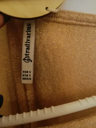 Blusa rosa manga francesa con brillo