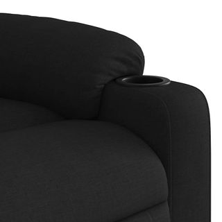 Sillón reclinable tela negro