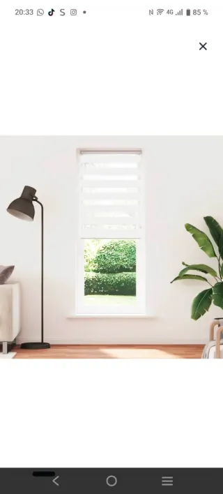 Estor Noche y Día Gris y Blanco Nuevo