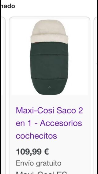 Saco Maxi-Cosi 2 en 1 nuevo