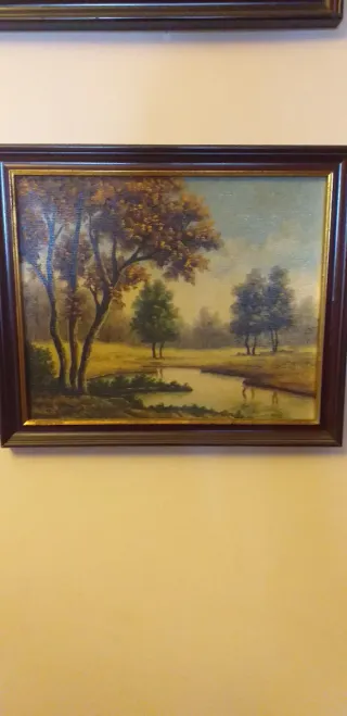 Quadri a olio su tavola anni '40