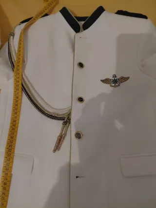 Traje Almirante Niño Blanco Dorado T12