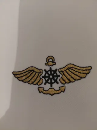 Traje Almirante Niño Blanco Dorado T12