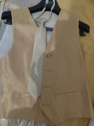 Traje Almirante Niño Blanco Dorado T12