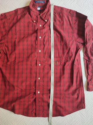 Camicia Tommy Hilfiger a quadri rossa Uomo M