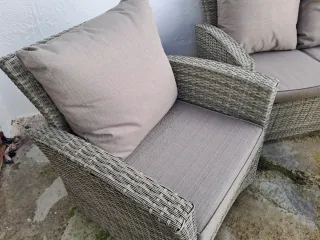 Conjunto de jardín ratán sintético exterior