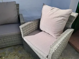 Conjunto de jardín ratán sintético exterior