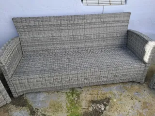 Conjunto de jardín ratán sintético exterior