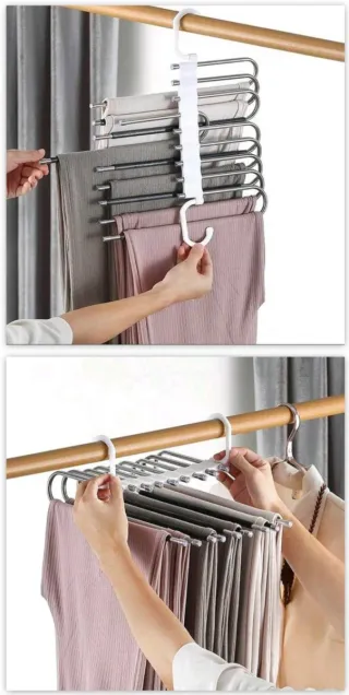 2 Perchas Metálicas para Pantalones