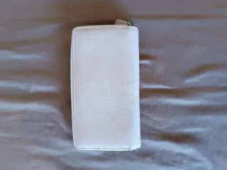 Cartera grande rosa con cremallera y estrella