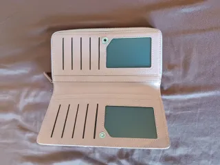 Cartera grande rosa con cremallera y estrella