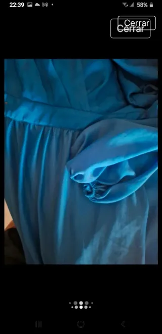 Vestido largo azul Masavi