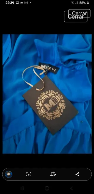 Vestido largo azul Masavi