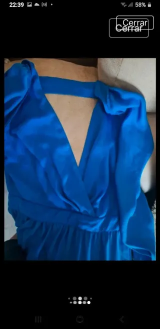 Vestido largo azul Masavi