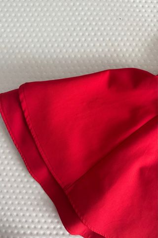 Vestido Rojo Zara Halter Escote en V