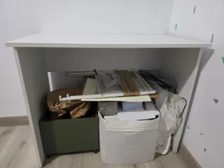 Mesa escritorio blanco de madera