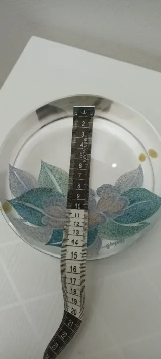 Posacenere vintage Murano fiore glitter