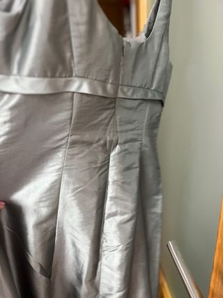 Vestido largo fiesta lentejuelas gris