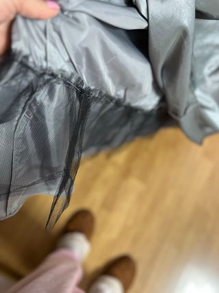 Vestido largo fiesta lentejuelas gris