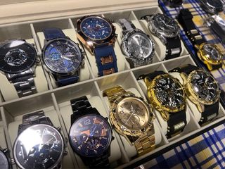 Set de Relojes de Pulsera (Acero, cuero, silicona)