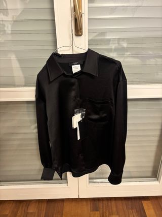 Camicia Max Mara Weekend raso nero L