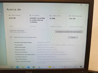 PC HP Torre y Monitor ASUS 24